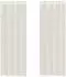 vidaXL Voile Vorhänge mit Ösen 2 Stk. Creme 140x260 cm (4102075)