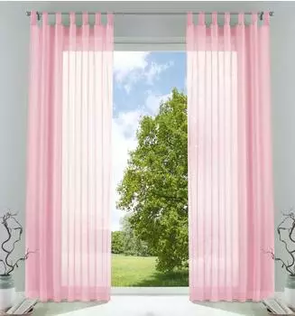 Gardinenbox Schlaufenschal transparent Voile hellrosa 140x225cm (61000CN)