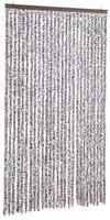 vidaXL Insektenschutz-Vorhang Braun und Beige 118x220 cm Chenille