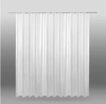 Bestlivings Skylight Voile-Gardine Universalband transparent wei&szlig; (XXXL)