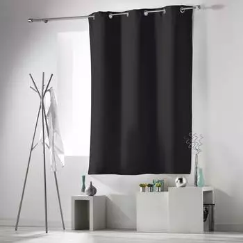 Douceur d'Int&eacute;rieur Verdunkelungsvorhang mit &Ouml;sen, Polyester, anthrazit, 140x180cm (1605522)