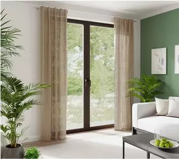 HOMING Loik Vorhang Scherli mit Fransen, abdunkelnd, kupferfarben, 140x245cm (45569141-1)