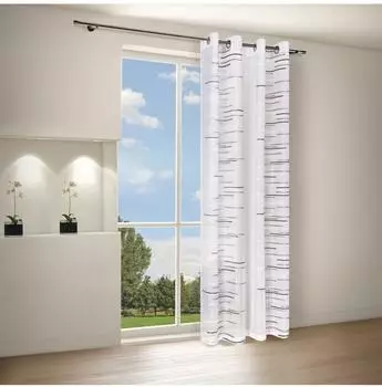 Happy Home LORNA Gardine Scherli, Polyester, anthrazit, 140x245cm (550460-0)