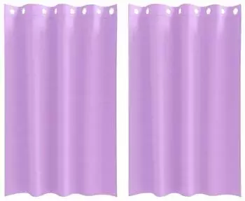 vidaXL Verdunkelungsvorhänge mit Ringen 2 St. lila 175x140cm Polyester (4107379)