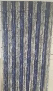 Explorer Flauschvorhang Chenille 100x200cm silber/blau (41543030-100)