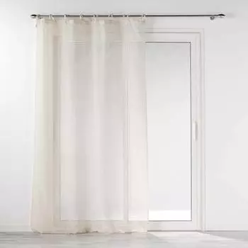 Douceur d'Int&eacute;rieur Norine Voile-Schlaufenvorhang Leinenoptik beige 140x240cm (1627369)