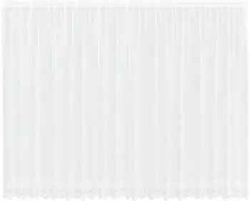 vidaXL Spitzenvorhang mit Vorh&auml;ngen floral, wei&szlig;, 500x245cm, Polyester (4107926)