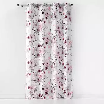 Douceur d'Int&eacute;rieur Velvet Flower &Ouml;senvorhang 140x240cm, wei&szlig; (1609573)