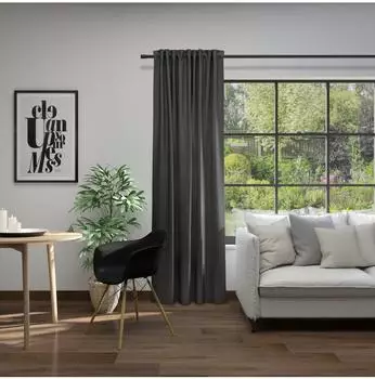 Neutex Linessa Vorhang Jacquard, grau, 245x137cm (82181712-1)