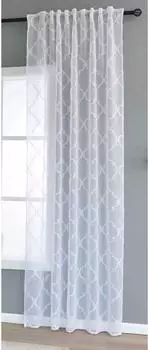 Gardinenbox Gardine &raquo;VALENCIA&laquo; Lacework Leinen-Optik, transparent, 245x145cm (2023440)