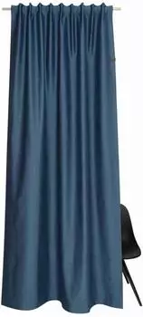 Sch&ouml;ner Wohnen Vorhang Soft blickdicht, blau, Baumwollmix, 130x250cm (SOFT)