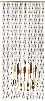 kobolo Knots Papiervorhang braun/natur, 55 Str&auml;nge, 100x220cm (24230-07)