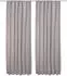 Beautissu Amelie TK Thermogardine blickdicht mit Kräuselband, 140x245cm, grau (2er-Set)