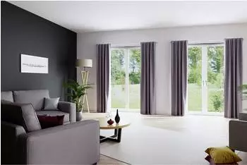 HOMING Galdin Verdunkelungsvorhang verdeckte Schlaufen 100% Polyester, basalt (5954-71)