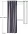 HOMING Galdin Verdunkelungsvorhang verdeckte Schlaufen 100% Polyester, basalt (5954-71)