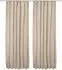 Beautissu Amelie TK Thermogardine blickdicht Kräuselband 140x245cm creme (2er-Set)
