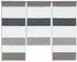 Startex Mini Flächenvorhang Set Jacquard grau/weiß, halbtransparent, 90x80cm (2292)