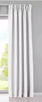 Gardinenbox NewYork Verdunkelungsvorhang verdeckte Schlaufen weiß 295x225cm (202020610)