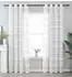 Gardinenbox Halle Ösengardine Chenille halbtransparent, 2er-Set (202480-2)