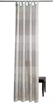 HOMING Lennardt Gardine Streifen, Polyester, creme, 140x255cm (436989-1)