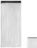 Relaxdays Fadenvorhang schwarz 90x245cm 2er-Set