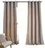 Gardinenbox Nürnberg Verdunkelungsvorhang Chenille beige, 135x245cm, Ösen (2er-Set)