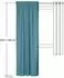 HOMING Jolie Schlaufenvorhang blickdicht, petrol, 135x245cm (95204814-1)
