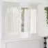 vidaXL Voile Vorhänge mit Stangentaschen 2 Stk. Creme (4102176)