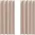 vidaXL Verdunkelungsvorhänge mit Ringen, taupe, Polyester, 2er-Set (4107331)