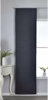Gardinenbox Flächenvorhang „München Dark" 100% Verdunkelung 245x60cm dunkelgrau (202410P)