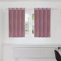 vidaXL Vorh&auml;nge 2 stk. Dunkelrosa 140 x 140 cm Samt