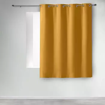 Douceur d'Intérieur Eyelet curtain blackout curry