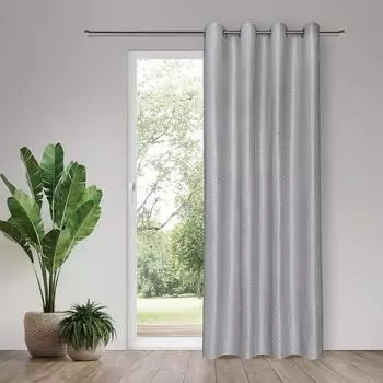 Gerster Vorhang "Kiel" Gr. 1, silber (silberfarben), B:45cm H:245cm, Polyester, Gardinen, SB-&Ouml;senschal "Kiel" (77635358-1) silberfarben
