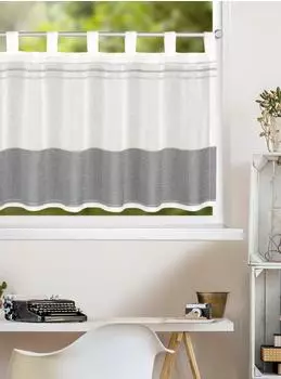 HOMING Panneaux "Cintia" Gr. 1, grau (anthrazit), B:140cm H:45cm, Polyester, Gardinen, Fertigschal (28675405-1) anthrazit