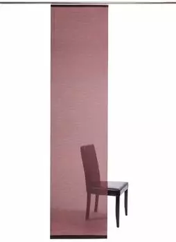 HOMING Schiebegardine "Manhattan", rot (karminrot), B:60cm H:245cm, Polyester, Gardinen, modern, Wohnzimmer, Schlafzimmer (331469-0) karminrot