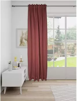 HOMING Vorhang "Galdin" Gr. 1, braun, B:140cm H:245cm, Polyester, Gardinen, Fertigschal (10878832-1) braun
