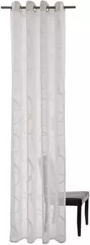 HOMING "Seth", wei&szlig;, B:140cm H:245cm, Polyester, Gardinen, wei&szlig;, , ( - ) wei&szlig;