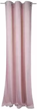 Tom Tailor Vorhang "FRENCH VELVET", rosa (rosé), B:135cm H:245cm, Polyester, Gardinen, HxB: 245x135 (16513805-0) rosé