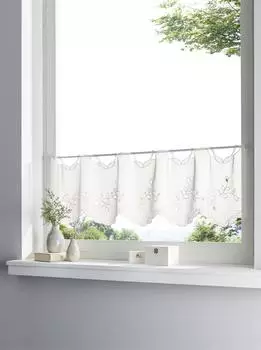 Heine Querbehang wei&szlig; 45x90 cm Polyester (93674653)