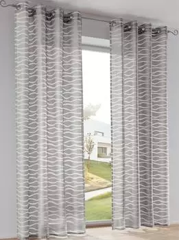 Heine Dekostore grau 145x135 cm Baumwolle, Polyester