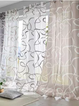 Heine Dekostore weiß-grau 225x140 cm Polyester (56114838)