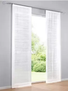 Heine Schiebevorhang weiß 225x60 cm Polyester