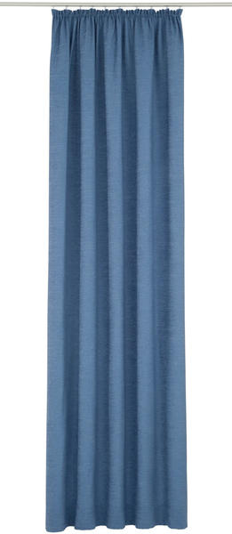 Wirth Vorhang Toco-Uni blau 145x132cm