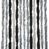Chenille-Flauschvorhang 56 x 175 cm grau/anthrazit/schwarz