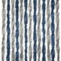 Arisol Chenille-Flauschvorhang 56x205cm blau/silber