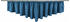 VHG Gerti Spitze 450x40cm blau