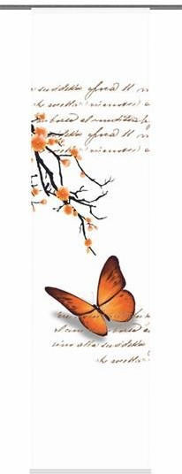 Home Fashion Butterflies 60x245cm orange