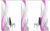 HOME WOHNIDEEN Schiebegardine "WUXi" Klettband 5 Stk. tlg. HxB: 245x60, inkl.