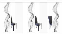 HOME WOHNIDEEN Schiebegardine "ALBERTA" Klettband 5 Stk. tlg. HxB: 245x60,
