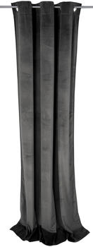 Tom Tailor French Velvet mit Ösen 130x245cm grau